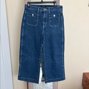 Banana Republic cropped wide leg jeans